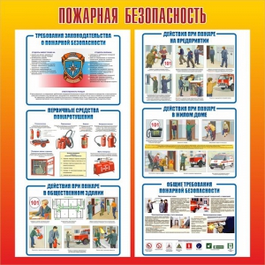 Стенд "Пожарная безопасность" Вариант 4 - fgospostavki.ru - Шумерля