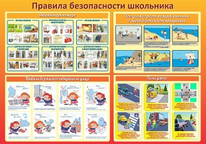 Стенд "Правила безопасности школьника" - fgospostavki.ru - Шумерля