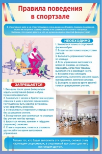 Стенд "Правила поведения в спортзале №1" - fgospostavki.ru - Шумерля
