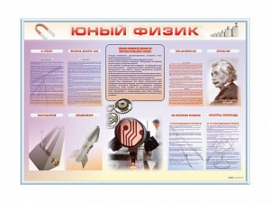 Стенд-уголок "Юный физик" - fgospostavki.ru - Шумерля