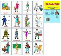Раздаточные карточки "Профессии" - fgospostavki.ru - Шумерля