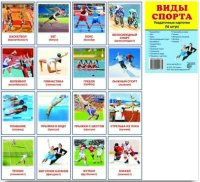 Раздаточные карточки "Виды спорта" - fgospostavki.ru - Шумерля