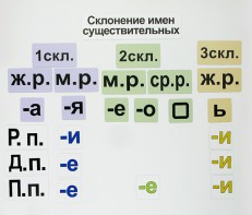 Набор магнитных карточек "Склонение имен существительных" - fgospostavki.ru - Шумерля