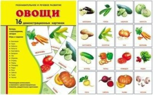 Демонстрационные карточки "Овощи" - fgospostavki.ru - Шумерля