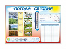 Стенд-уголок маркерный "Погода сегодня" - fgospostavki.ru - Шумерля