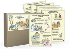 Комплект таблиц "Правила безопасного труда" - fgospostavki.ru - Шумерля