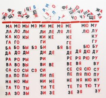 Набор магнитных карточек "Слоговый домик" - fgospostavki.ru - Шумерля