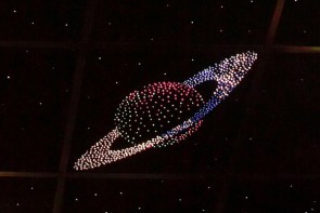Потолок "Звездное небо с анимационным фибероптическим эффектом сатурн" - fgospostavki.ru - Шумерля