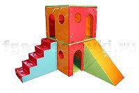 Домик игровой двухэтажный (комплект) - fgospostavki.ru - Шумерля