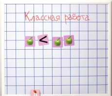 Магнитно-маркерная доска "Клетка" (86 см х 75 см) - fgospostavki.ru - Шумерля
