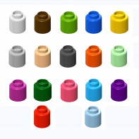  Элемент конструктора одиночный одноцветный Color Blocks 100 штук - fgospostavki.ru - Шумерля