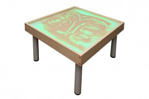 Столик на ножках для рисования песком "Радуга" с подсветкой RGB - fgospostavki.ru - Шумерля