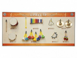 Акустическая тактильная звуковая доска "Оркестр" со звуковым модулем - fgospostavki.ru - Шумерля
