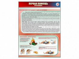 Стенд "Первая помощь при пожаре" - fgospostavki.ru - Шумерля