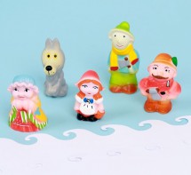 Набор резиновых игрушек «Красная шапочка» - fgospostavki.ru - Шумерля
