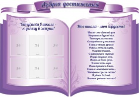 Стенд "Азбука достижений" (резной стенд из 3-х частей) - fgospostavki.ru - Шумерля