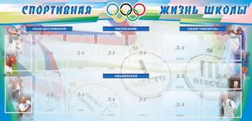 Стенд "Спортивная жизнь" Вариант 4 - fgospostavki.ru - Шумерля