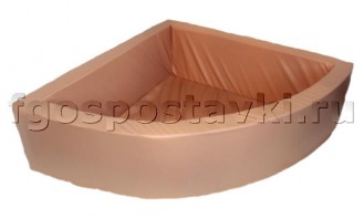 Сухой бассейн угловой полукруглый (без рисунка) - fgospostavki.ru - Шумерля