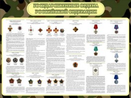 Стенд "Государственные ордена РФ" - fgospostavki.ru - Шумерля
