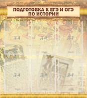 Стенд "Подготовка к ЕГЭ и ОГЭ по истории (6 карманов)" - fgospostavki.ru - Шумерля