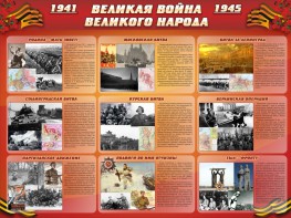 Стенд "Великая война Великого народа" Вариант 1 (9 блоков) - fgospostavki.ru - Шумерля