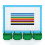  Элемент конструктора одиночный одноцветный Color Blocks 100 штук - fgospostavki.ru - Шумерля